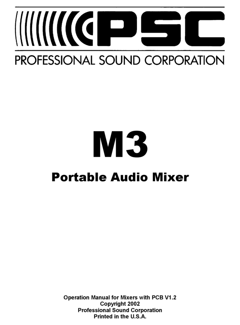 PSC M3 User manual