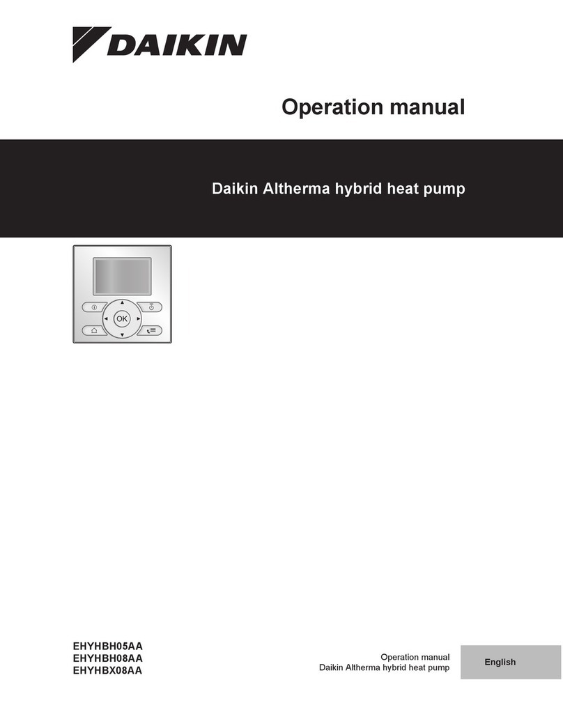 Daikin EHYHBH05AA Operation manual
