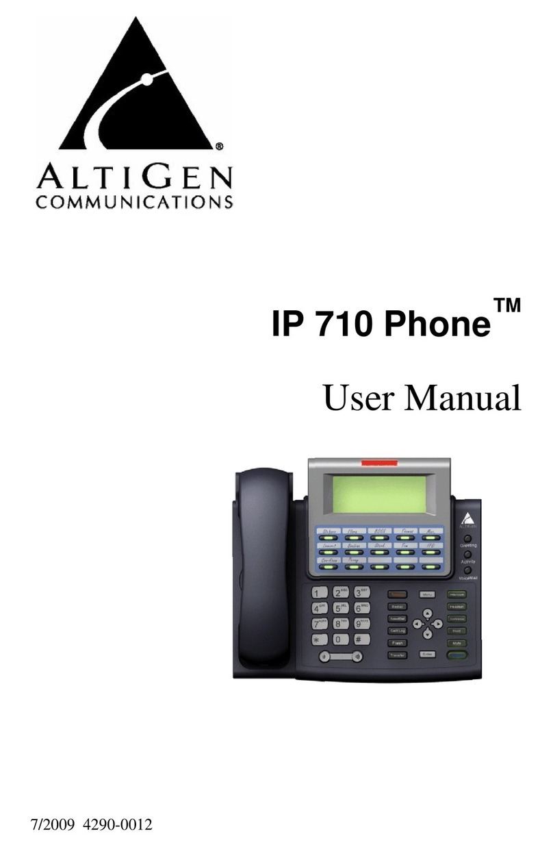 Altigen IP 710 user manual