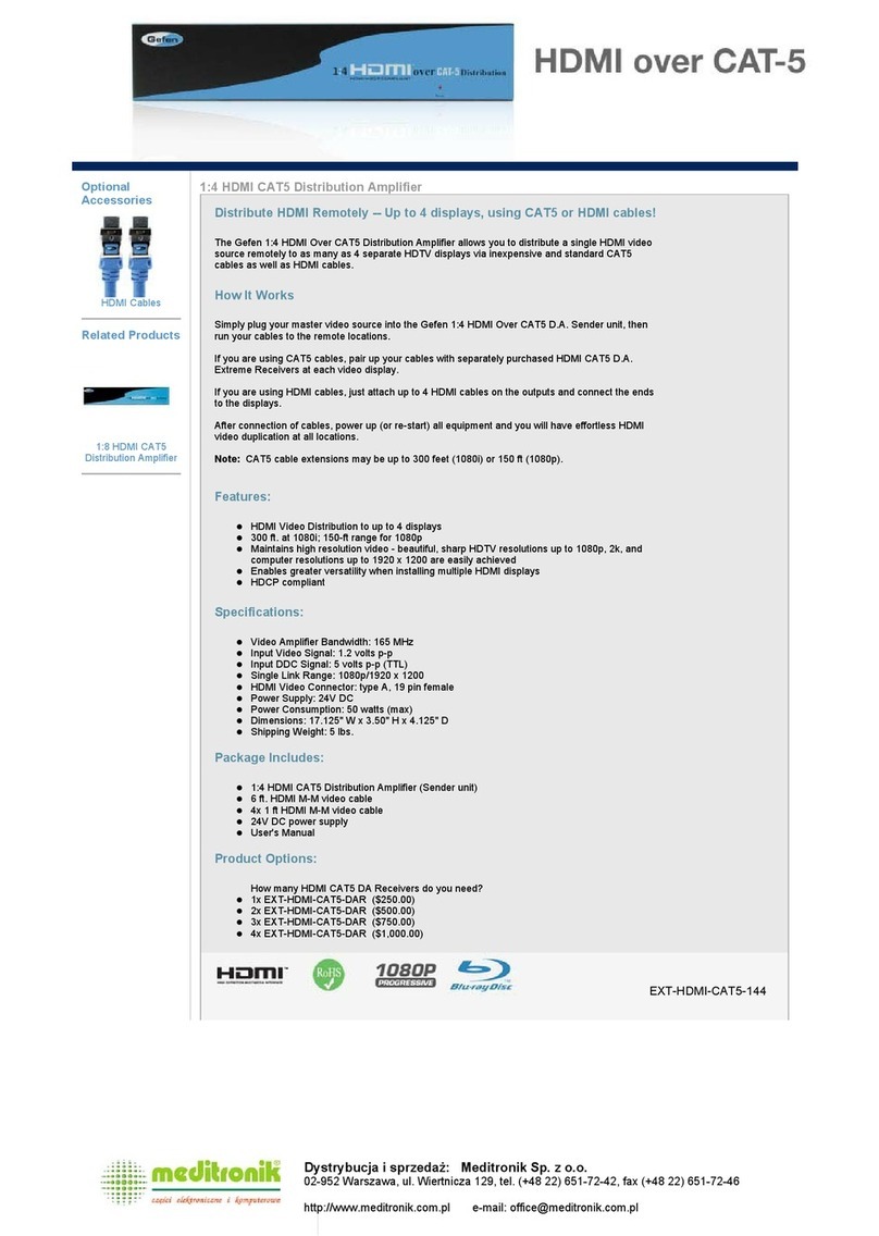 Gefen EXT-HDMI-CAT5-144 User manual