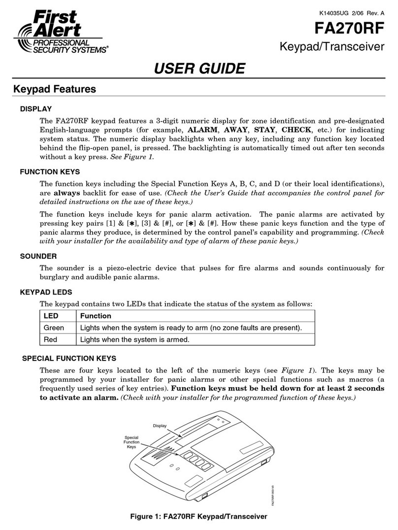 First Alert FA270RF User manual