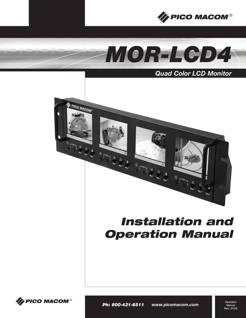 Pico Macom MOR-LCD4 User manual
