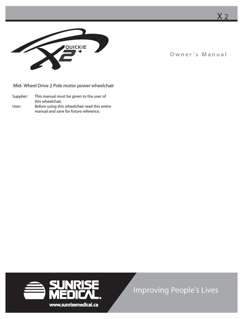 Sunrise Medical Quickie X2 User manual