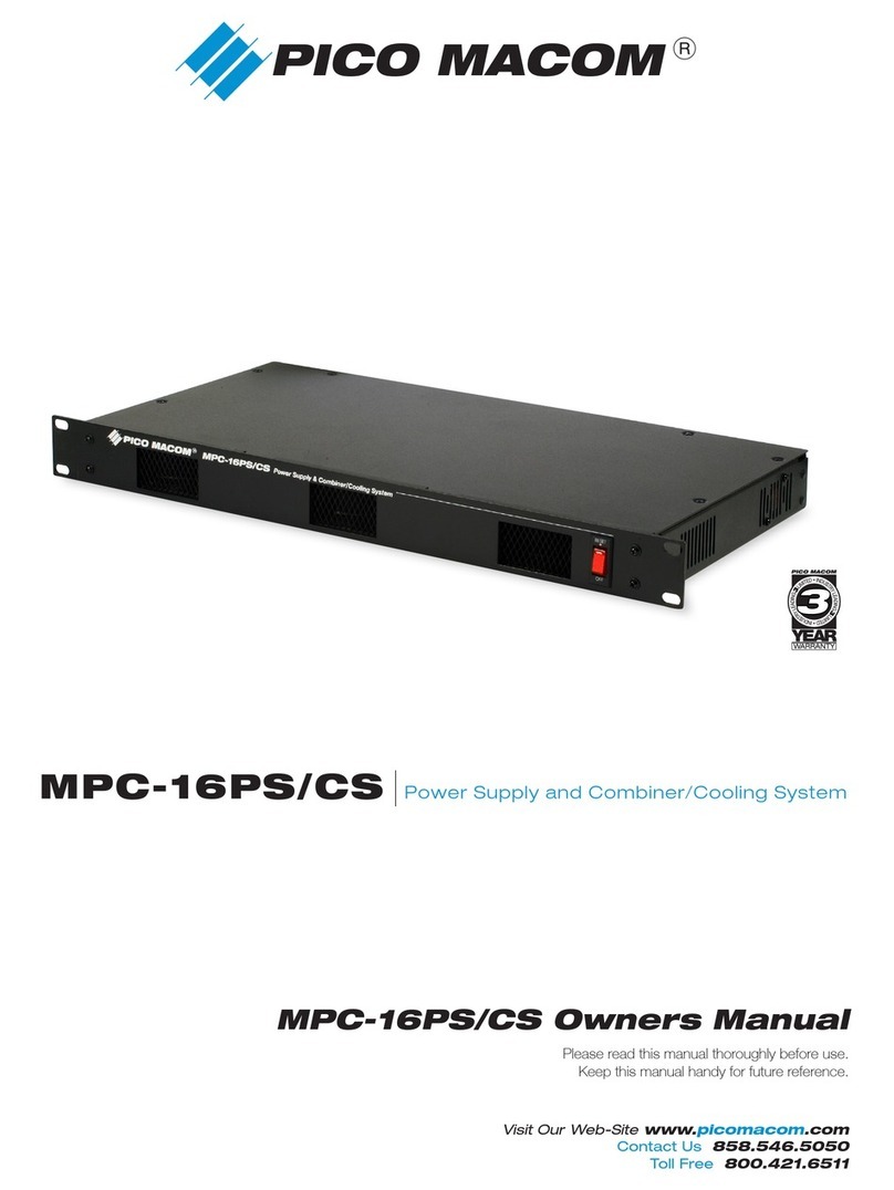Pico Macom MPC-16PS/CS owner's manual