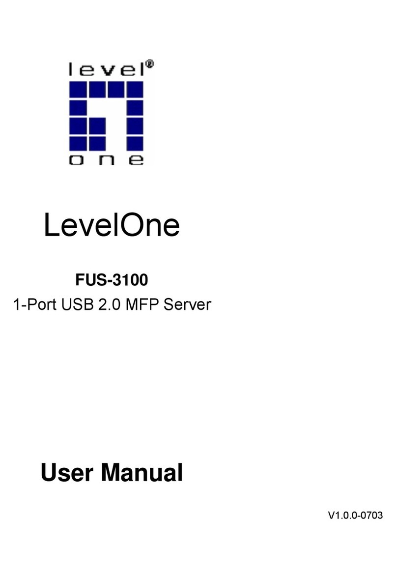 LevelOne FUS-3100 User manual