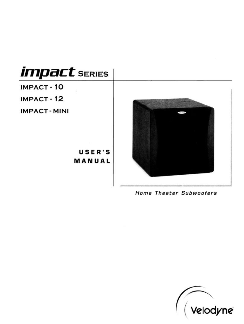 Velodyne IMPACT IMPACT-10 user manual