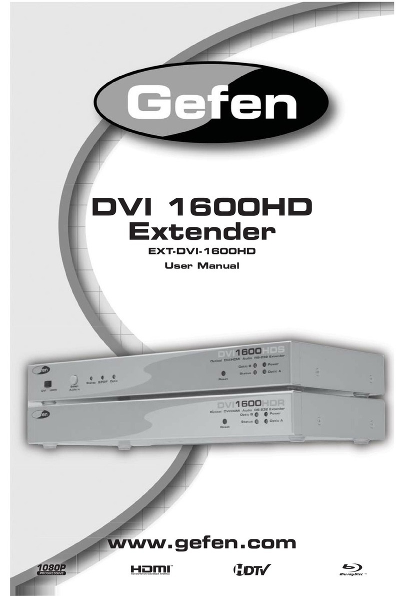Gefen EXT-DVI-1600HD User manual Gefen EXT-DVI-1600HD User manual