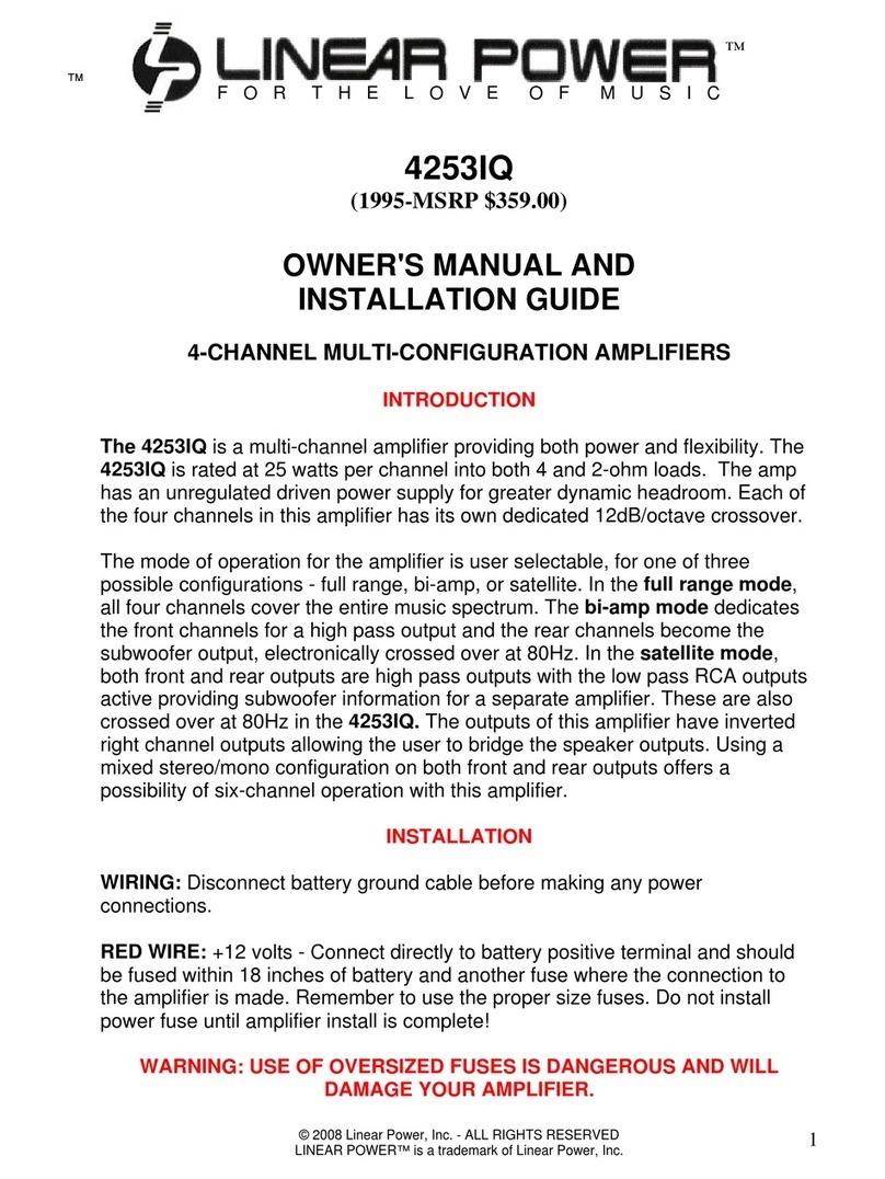 Linear Power 4253IQ Programming manual