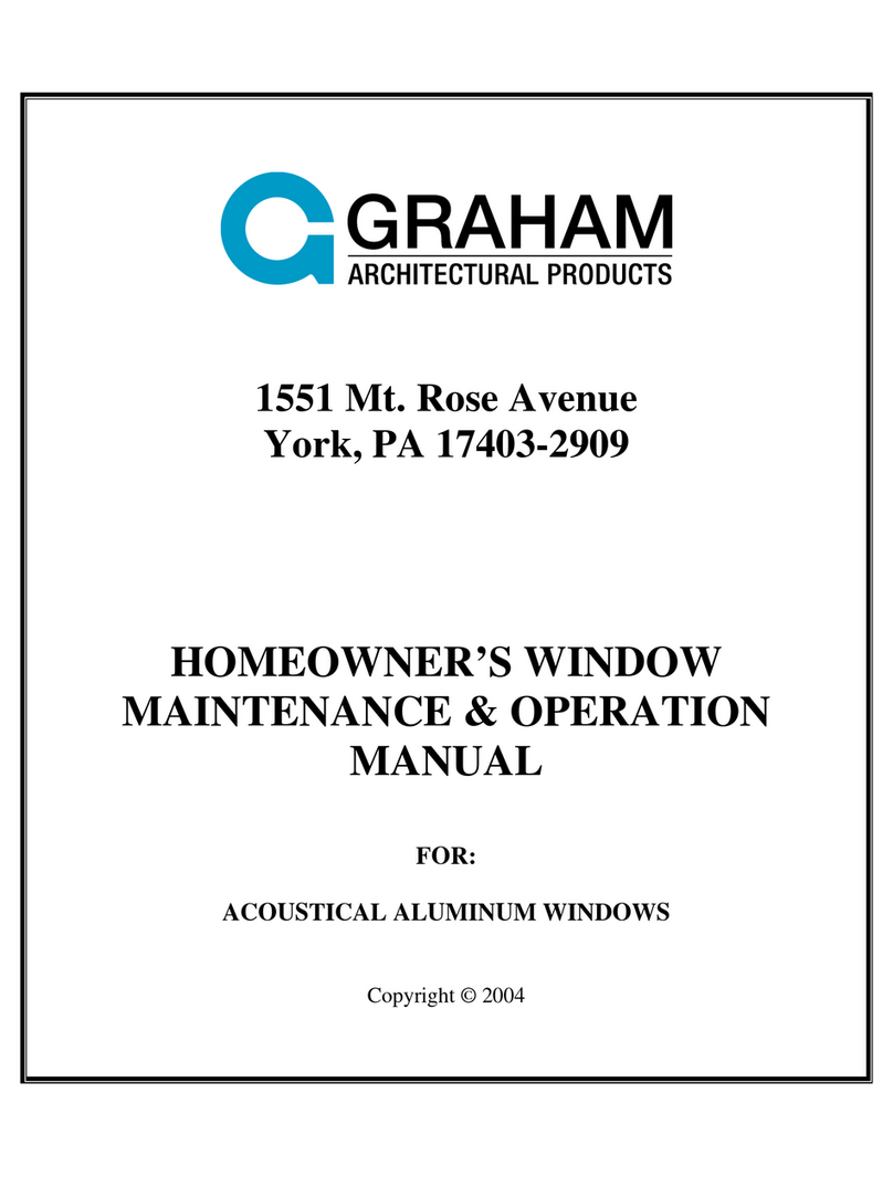 Graham Architectural Products Series 2400 Homeowner's manual