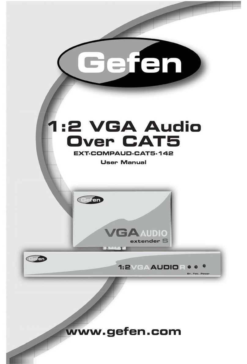 Gefen EXT-COMPAUD-CAT5-142 user manual