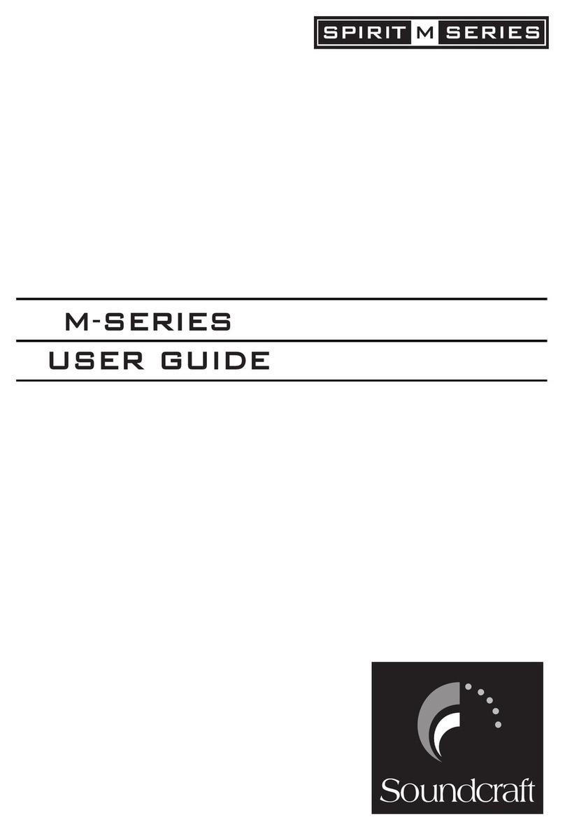 SoundCraft M-SERIES User manual SoundCraft M-SERIES User manual