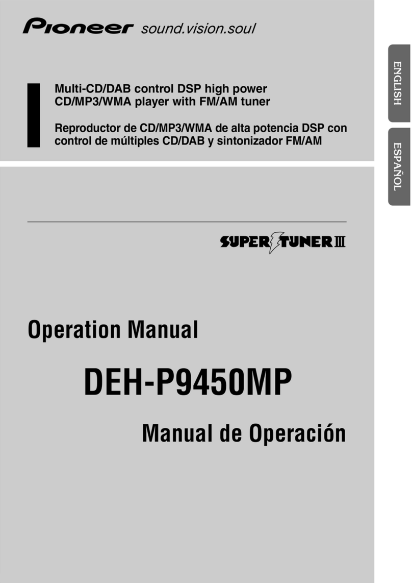 Pioneer DEH-P9450MP Operation manual