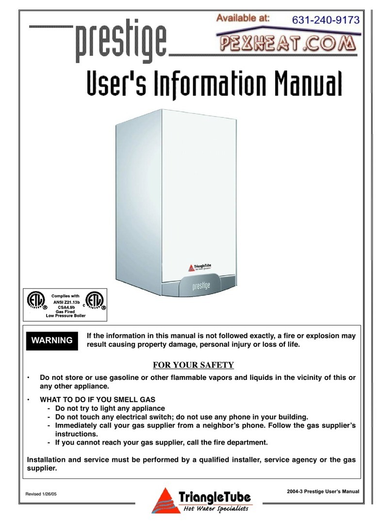 Prestige Boiler User's information manual Prestige Boiler User's information manual