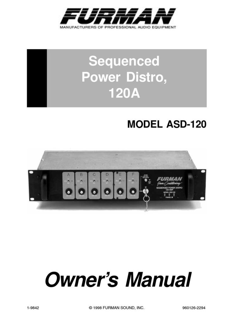 Furman ASD-120 owner's manual