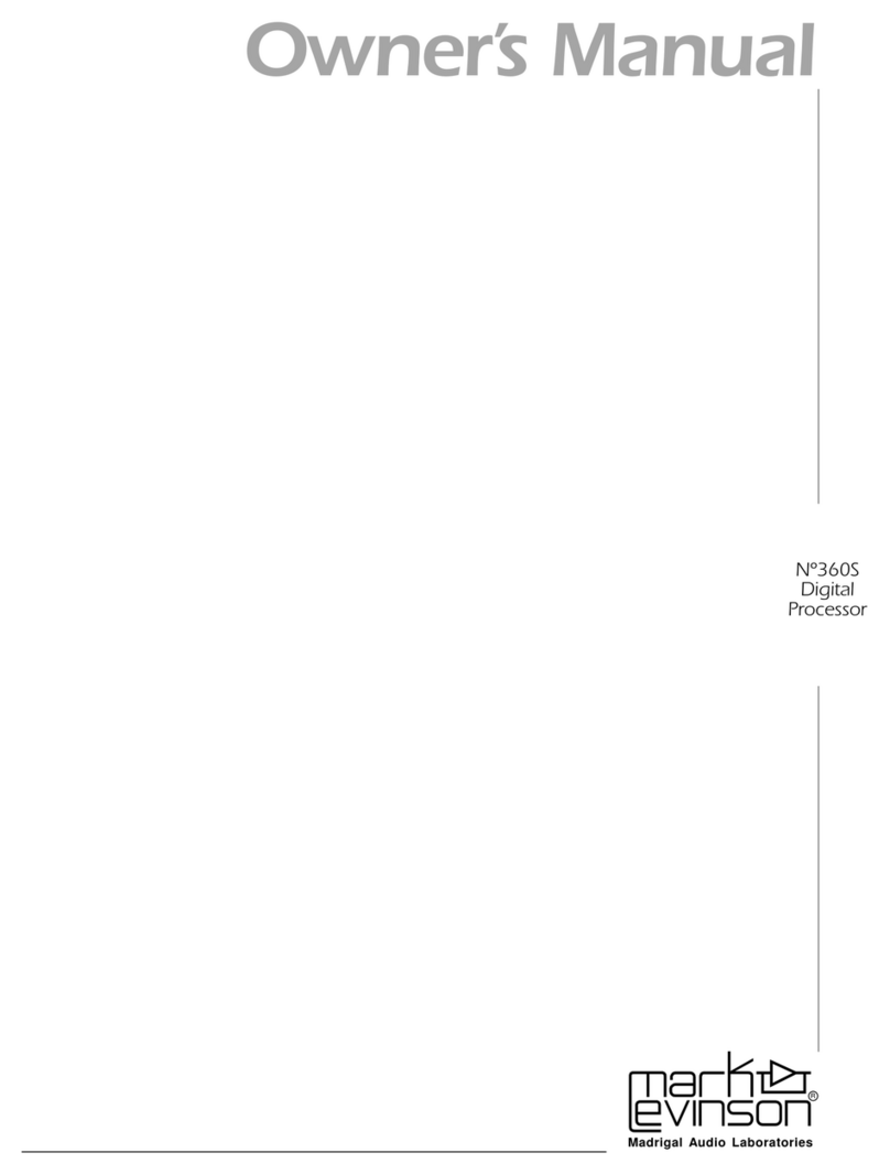 Mark Levinson 360S User manual