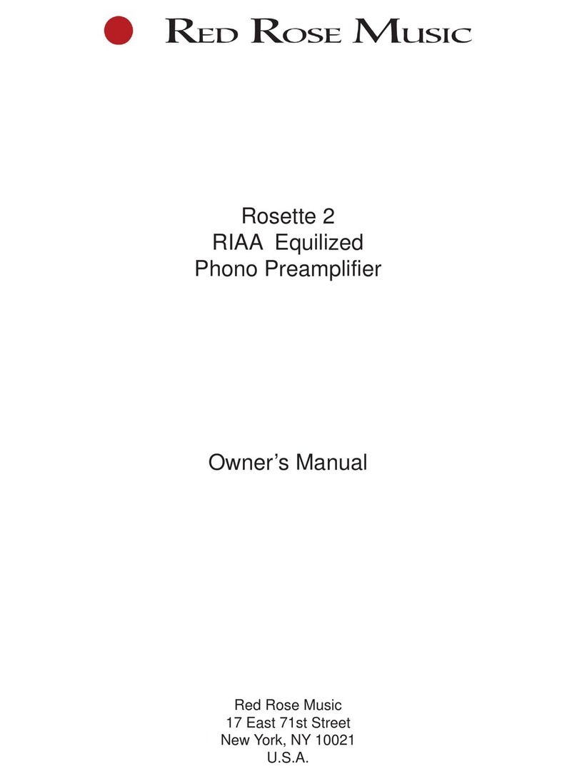 Red Rose Music Rosette 2 User manual