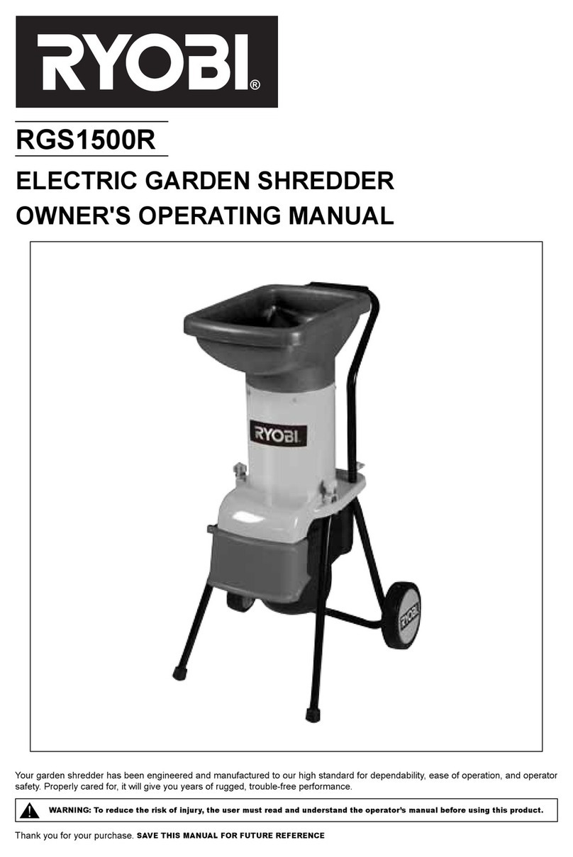 Ryobi RGS1500R Operation manual