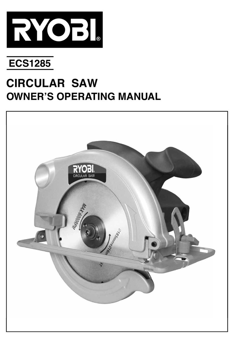 Ryobi ECS1285 Owner's operating manual