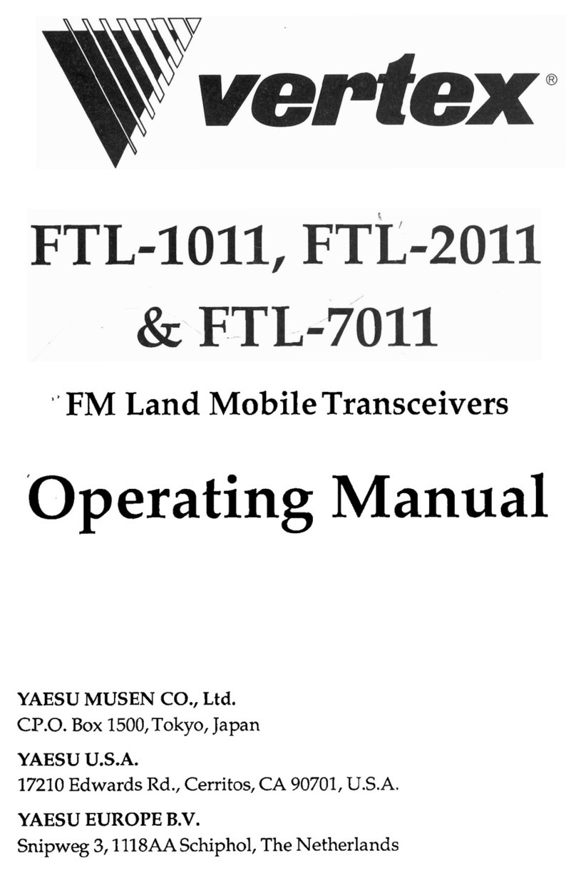 Vertex FTL-1011 operating manual Vertex FTL-1011 operating manual
