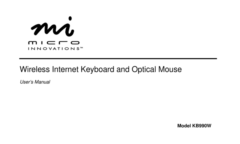 Micro Innovations KB990W user manual