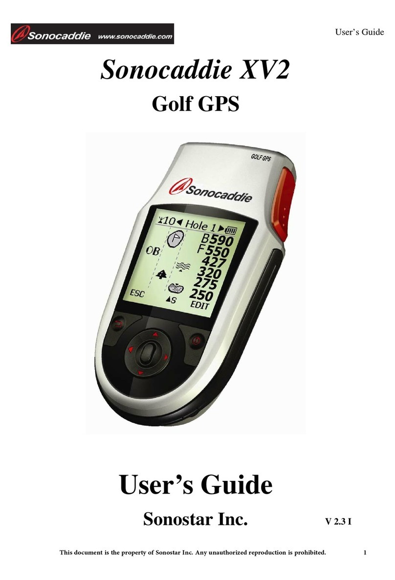 Sonocaddie XV2 user guide
