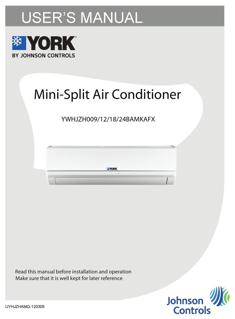 York YWHJZH0012BAMKAFX User manual