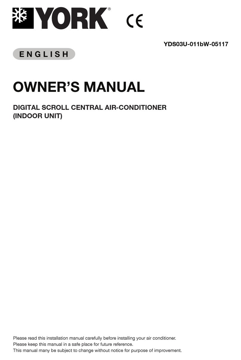 York YDS03U-011bW-05117 User manual