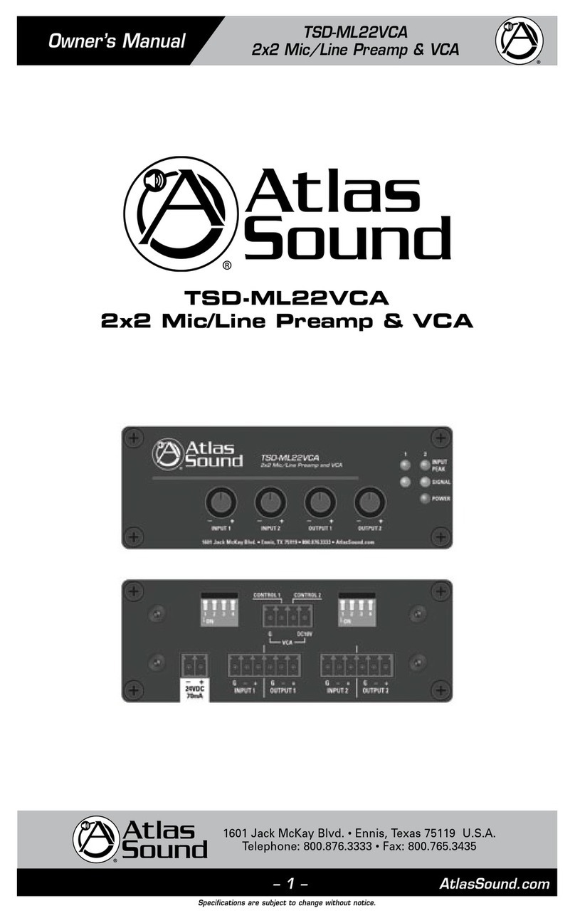 Atlas TSD-ML22VCA User manual