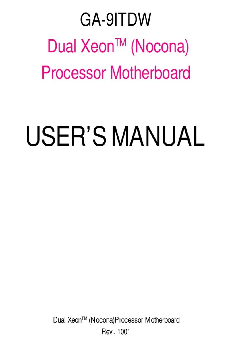 Gigabyte GA-9ITDW User manual