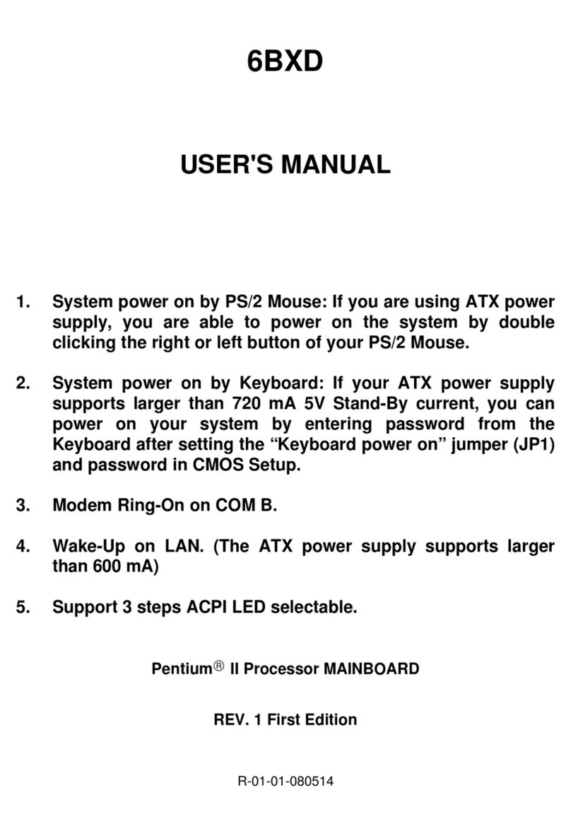 Gigabyte 6BXD User manual