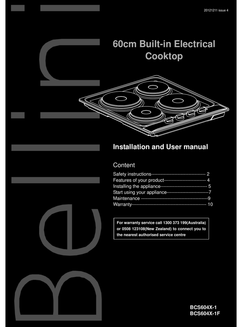 Bellini BCS604X-1 User manual