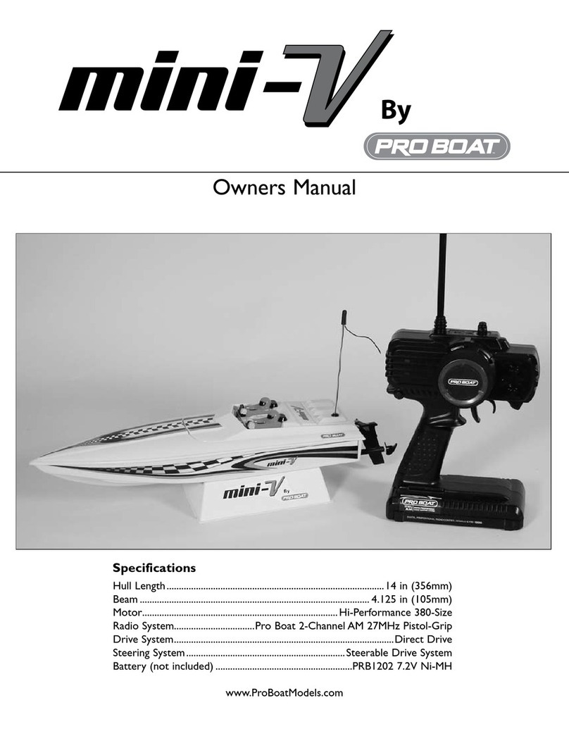 Pro Boat mini-V owner's manual