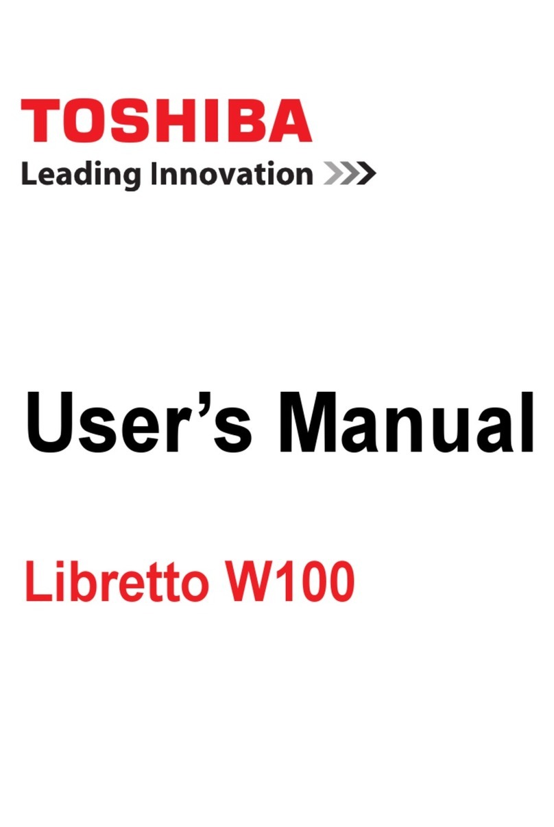 Toshiba Libretto W100 user manual