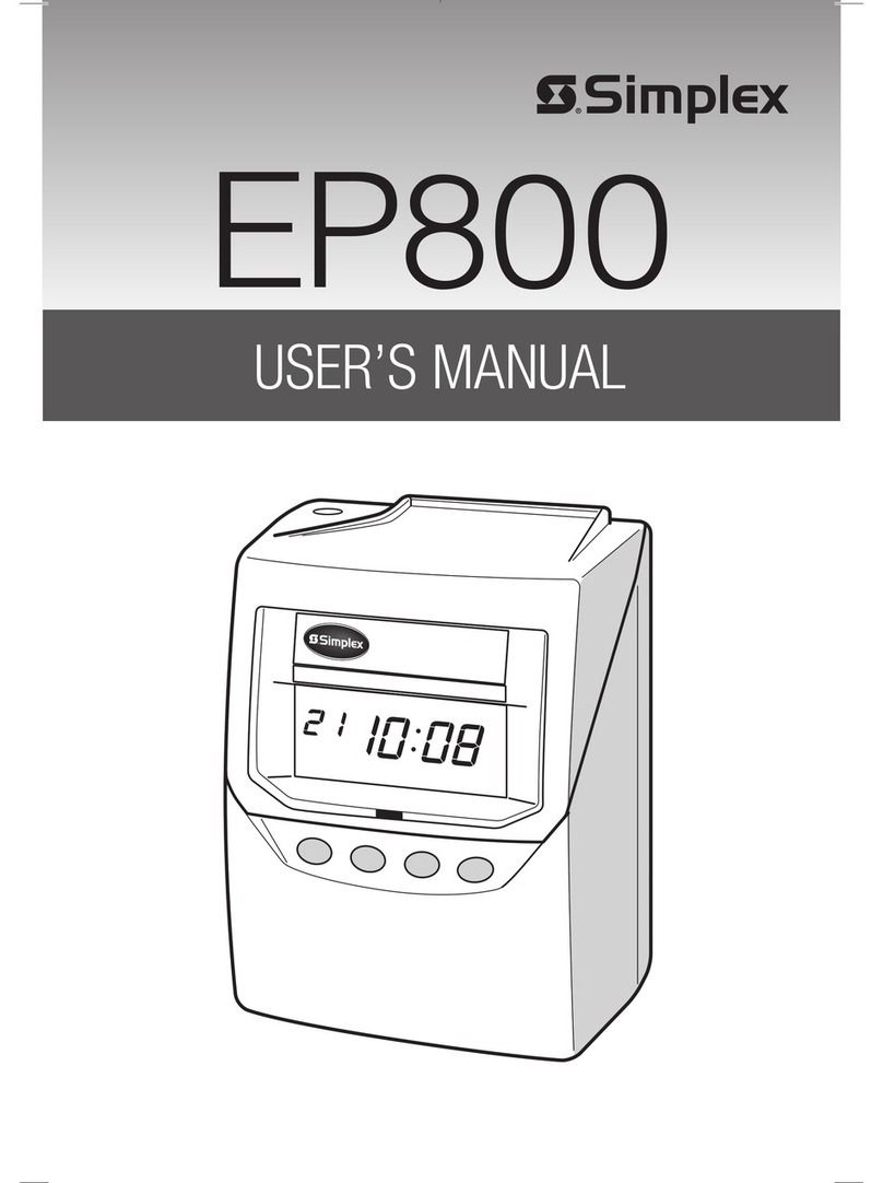 Simplex EP800 User manual Simplex EP800 User manual
