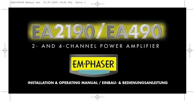EMPHASER EA2190 Installation instructions