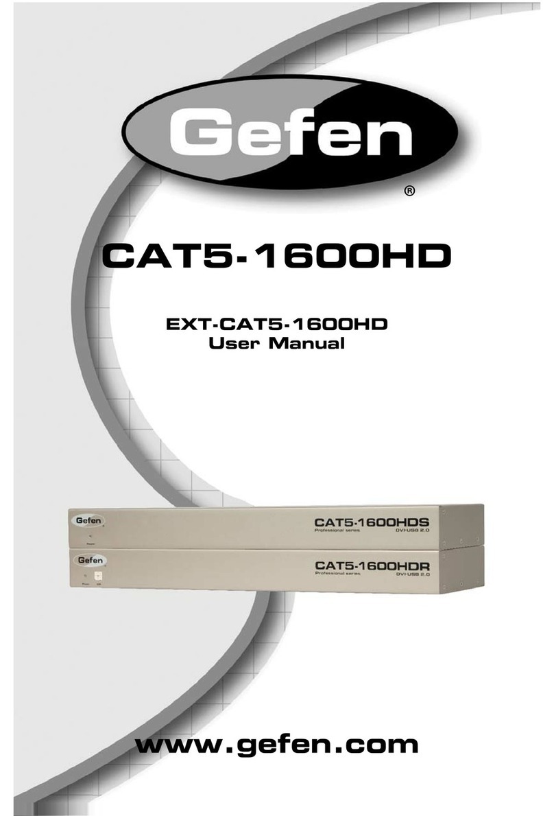 Gefen EXT-CAT5-1600HD user manual