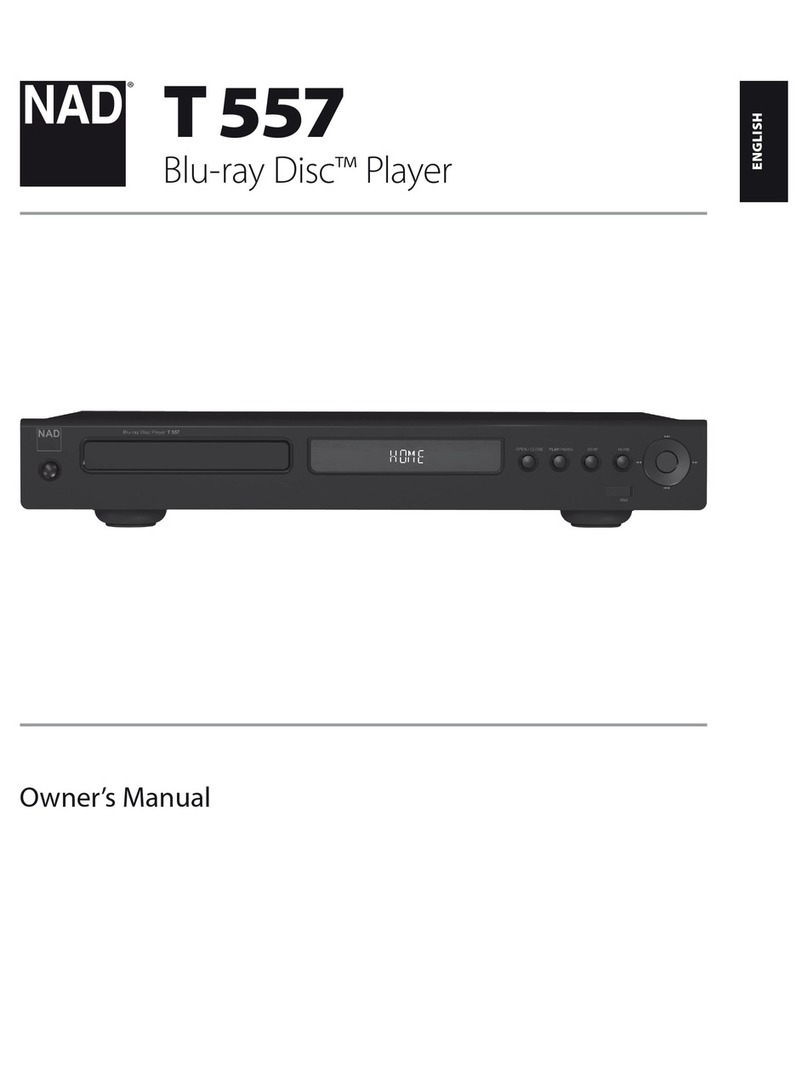 NAD T557 owner's manual