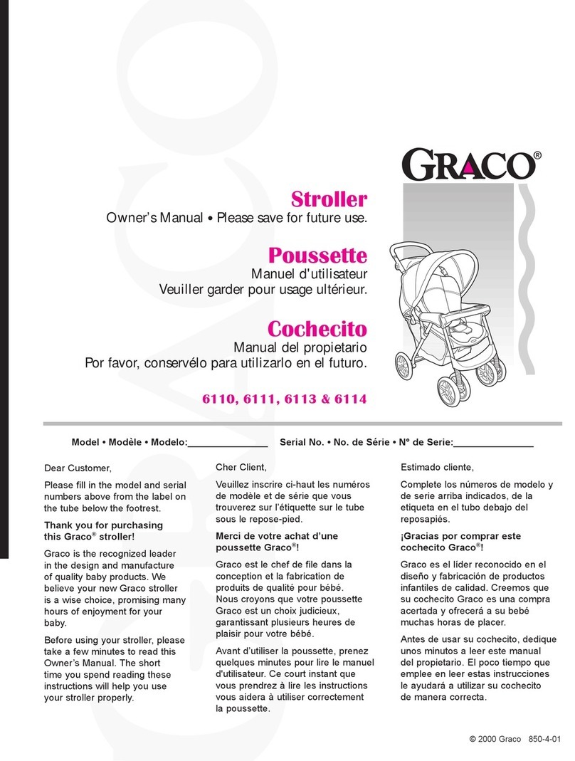 Graco Stroller owner's manual