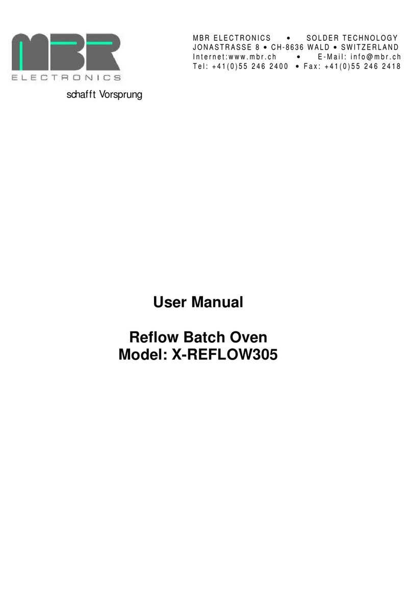 MBR Electronics X-REFLOW305 user manual