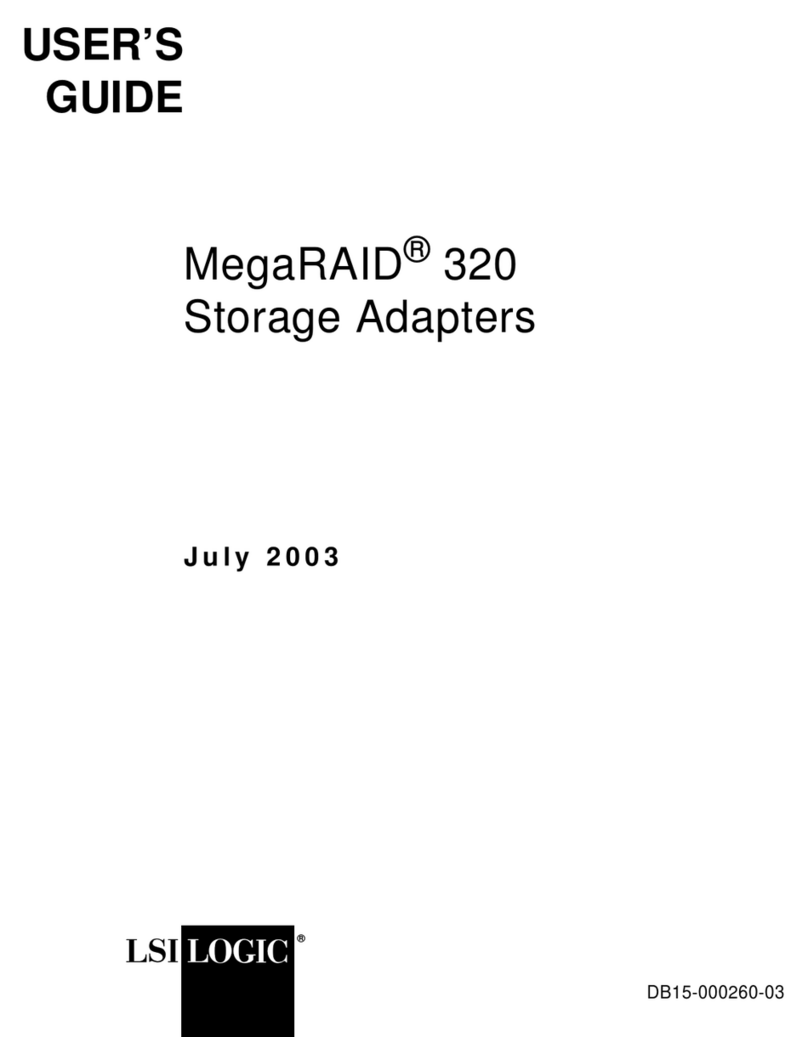 LSI MegaRAID 320 User manual LSI MegaRAID 320 User manual