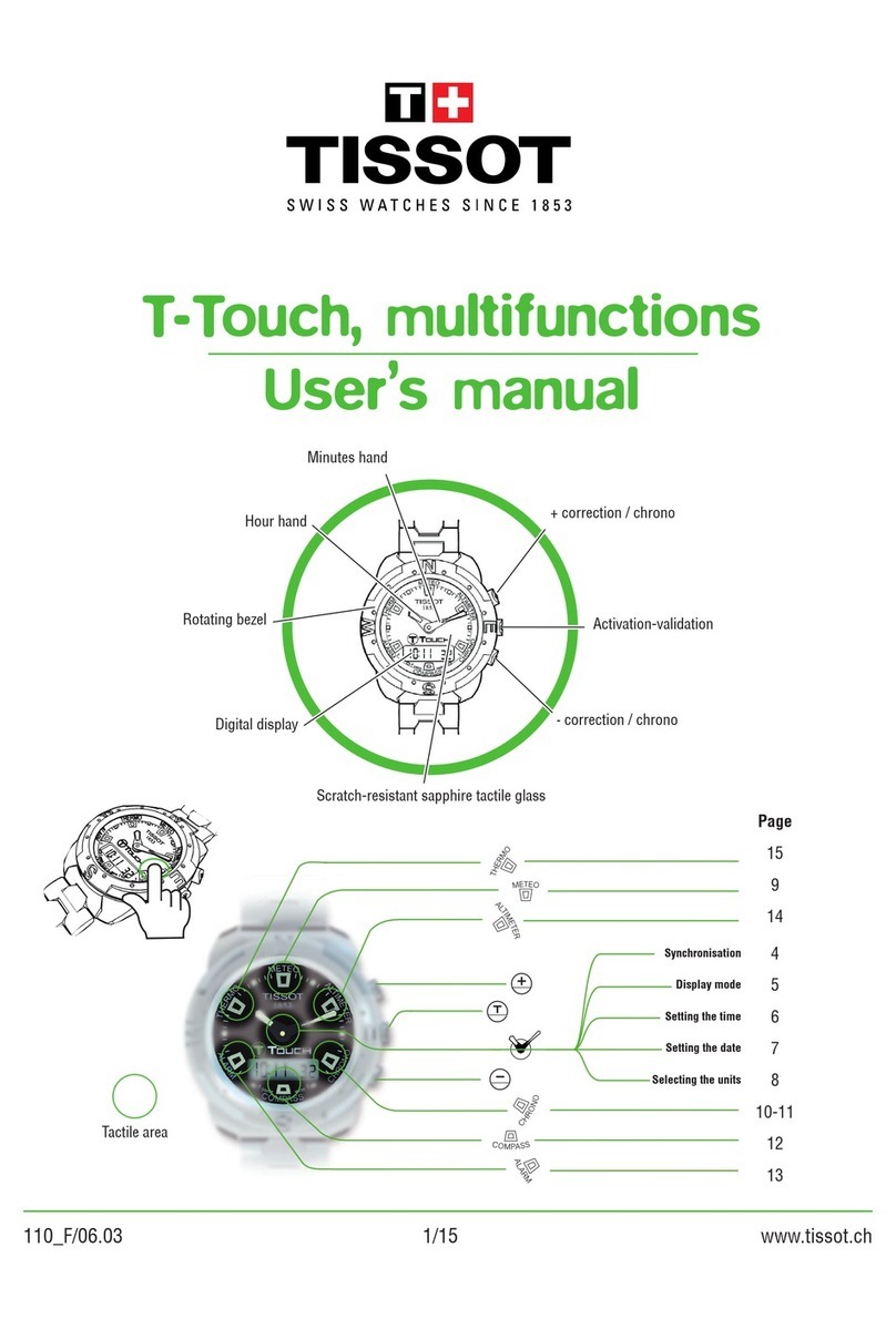 Tissot T-Touch User manual