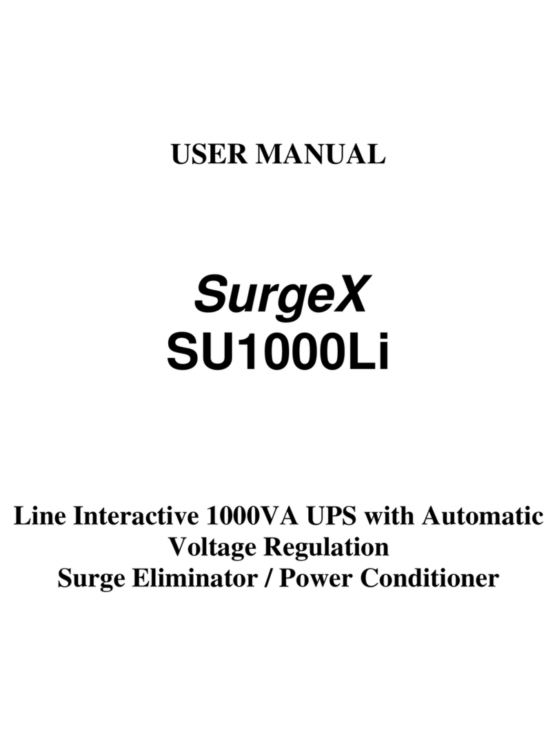 SurgeX SU1000Li User manual
