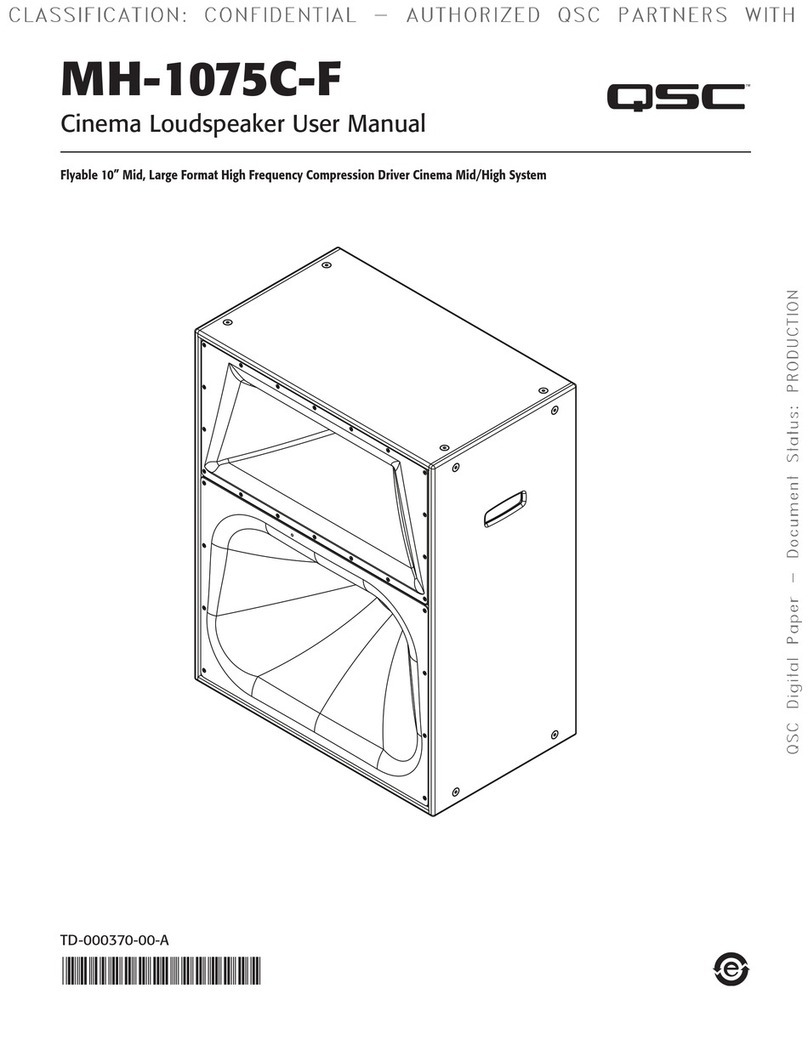 QSC MH-1075C-F User manual