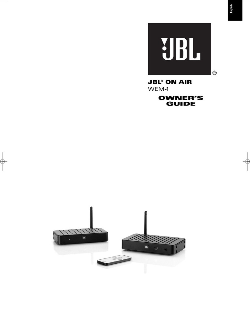 JBL On-Air WEM-1 owner's guide