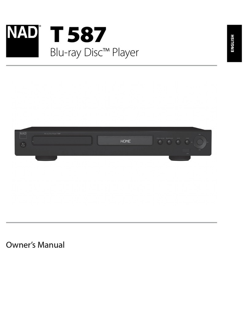 NAD T 587 owner's manual