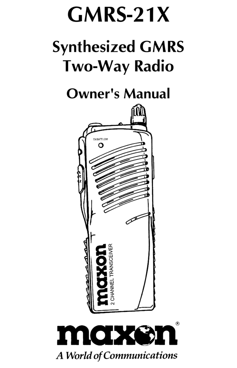 Maxon GMRS-21X User manual