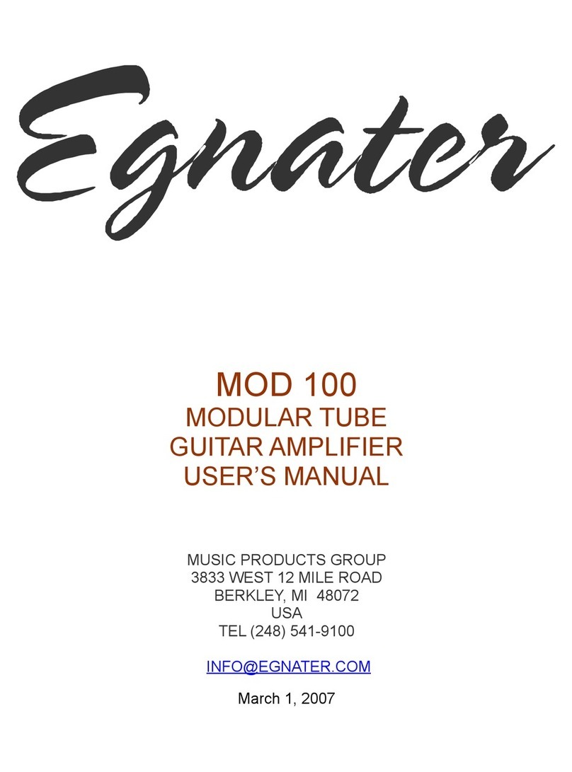 Egnater MOD 100 user manual