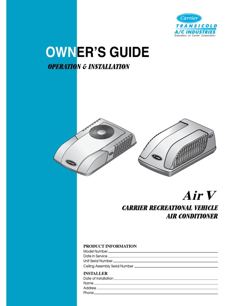 Carrier Air V User manual