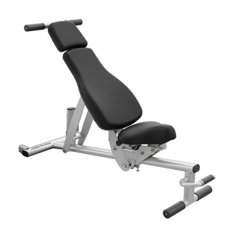 Life Fitness ADJUSTABLE BENCH user guide Life Fitness ADJUSTABLE BENCH user guide