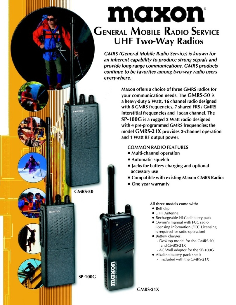 Maxon GMRS-50 Manual